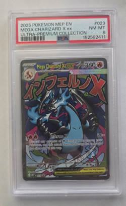 PSA 8 Mega Charizard EX Ultra Premium Collection Promo Pokemon Card - Image 1