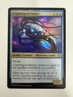 Cephalopod Sentry Foil MTG Magic the Gathering Card NM Near Mint ONE - Image 1