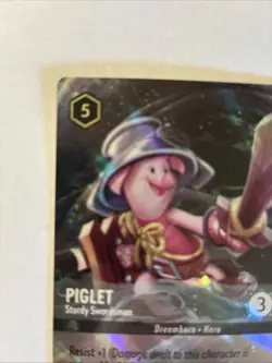 Disney Lorcana Piglet Sturdy Swordsman Enchanted Pack Fresh Mint Never Played - Image 2