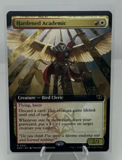 Hardened Academic ** Extended Art ** #351 - Secrets of Strixhaven - NM MTG - Image 1