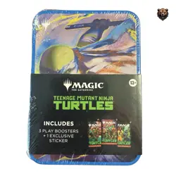 Magic: The Gathering Teenage Mutant Ninja Turtles Tin [LEONARDO] 3 Booster Packs - Image 1
