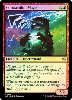 Magic The Gathering MTG CORUSCATION MAGE FOIL Bloomburrow NM Near Mint - Image 1