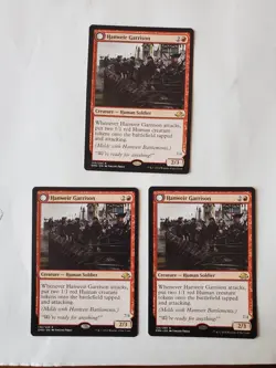 MTG 3x HANWEIR GARRISON Rare Eldritch Moon x3 Adult Owned LP - Image 1