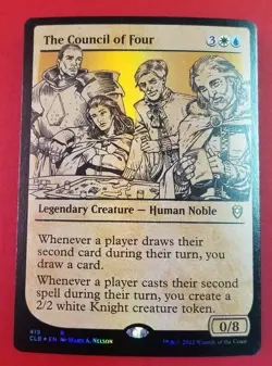 1x The Council of Four | FOIL Showcase | Battle for Baldur's Gate | MTG Magic - Image 1