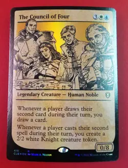 1x The Council of Four | FOIL Showcase | Battle for Baldur's Gate | MTG Magic - Image 3