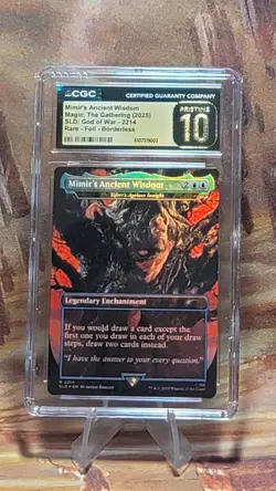 MTG Mimir's Ancient Wisdom Foil #2214 SLD God of War: Norse CGC 10 Pristine - Image 1