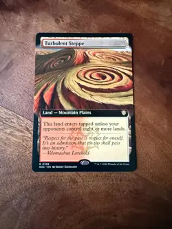 Turbulent Steppe (Extended Art) MTG SOC #0106 Pack Fresh Secrets of Strixhaven - Image 1