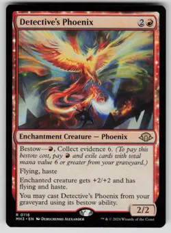 Detective's Phoenix Rare Modern Horizons 3 116 MTG Near Mint 2024 - Image 1