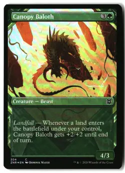 MTG Canopy Baloth (Showcase) [ZNR - 304] LP Foil 4-50 - Image 1