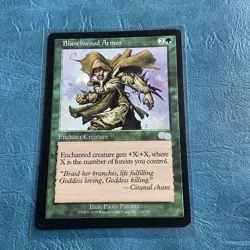 Blanchwood Armor Urza's Saga Regular NM MTG - Image 1
