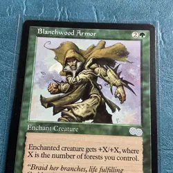 Blanchwood Armor Urza's Saga Regular NM MTG - Image 3