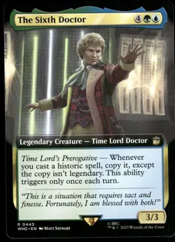 1x The Sixth Doctor (Extended Art) - Universes Beyond: Doctor Who NM - MTG - Image 1