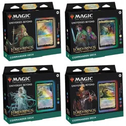 Commander Deck Lord of the Rings Tales Middle Earth MTG Set of 4 Sealed Case - Image 1