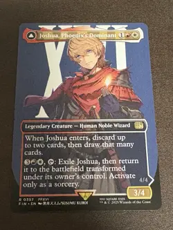 MTG Joshua, Phoenix's Dominant (Borderless) English Final Fantasy FIN NM R0397 - Image 1