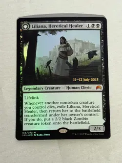 MTG FOIL Prerelease Liliana, Heretical Healer Magic Origins Magic the Gathering - Image 1