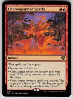 Choreographed Sparks Rare Secrets of Strixhaven 111 MTG Near Mint 2026 - Image 1