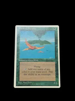 MTG: Fourth Edition: Birds of Paradise: Moderately Played Condition - Image 1