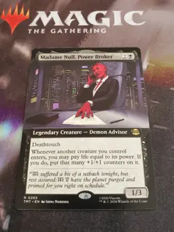 Mtg. Madame Null, Power Broker. Borderless. Teenage Mutant Ninja Turtles. Nm - Image 1