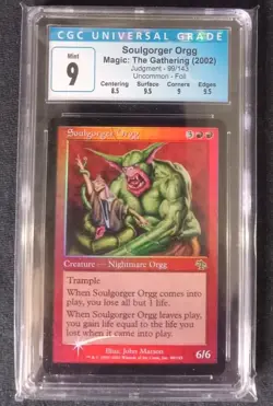 Mtg Soulgorger Orgg (CGC) 9 Judgment Foil [2002] - Image 1
