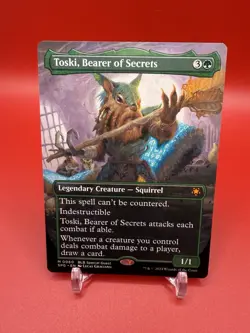 MTG Toski, Bearer of Secrets 0060 Borderless Special Guest BLB NM - Image 1