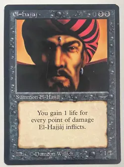 Magic The Gathering MTG EL-HAJJAJ Arabian Nights! - Image 1