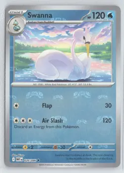 Swanna 026/086 White Flare Pokemon Master Ball Near Mint - Image 1