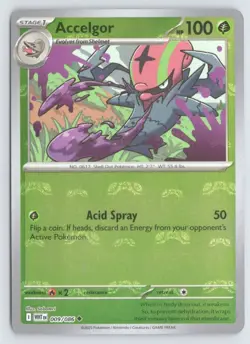 Accelgor (Master Ball Pattern) 009/086 Pokemon White Flare Holo Uncommon NM - Image 1