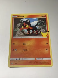 Litten 15/25 Non Holo - 2021 Pokemon 25th Anniversary McDonalds Promo - Image 1