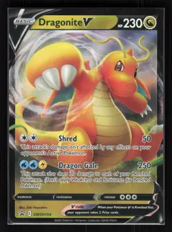 Dragonite V Holo Promo Pokemon SWSH: Sword & Shield Promo Cards SWSH154 NM - Image 1