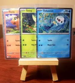 🔥 Pokemon TCG 🔥 Snivy, Tepig & Oshawott - Black Bolt & White Flare Promos NM - Image 1