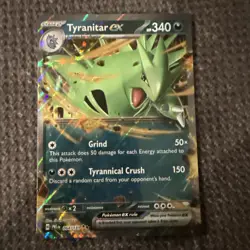 Tyranitar ex 064/131 Holo Double Rare SV: Prismatic Evolutions Pokemon Holo NM - Image 1