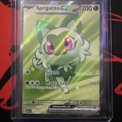 Sprigatito ex Full Art Ultra Rare 251/217 Pokemon Ascended Heroes English NM - Image 2