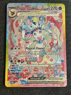 Pokemon SV: Prismatic Evolutions Sylveon ex 156/131 ENGLISH LP - Image 1