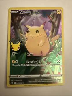 2021 Pokemon Celebrations Pikachu Full Art 005 NM - Image 1
