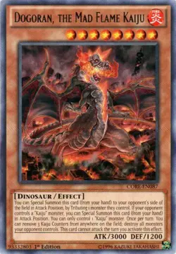 1x (HP) Dogoran, the Mad Flame Kaiju - CORE-EN087 - Rare - 1st Edition YuGiOh - Image 1