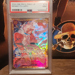 One Piece Monkey D. Luffy PRB01-119 Holo Foil PSA 9 JP 2024 12000 Power Card - Image 1
