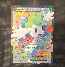 Pokemon Shaymin EX 106/108 Roaring Skies Ultra Rare Full Art Holo Card - Image 1
