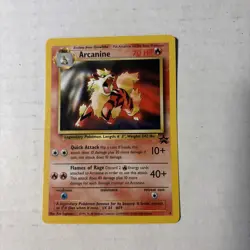 Pokemon Black Star Promo Card Arcanine 06/53 Wotc Promo Regular - Image 1