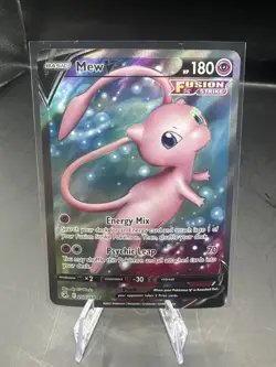 Pokemon Mew v Full Art Holo Ultra Rare TCG Card 250/264 Fusion Strike - Image 1