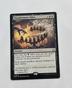 MTG Foundations Blasphemous Edict Regular Card #57 Magic The Gathering NM - Image 1