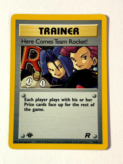 Here Comes Team Rocket 15/82 Trainer Holo - Pokemon Team Rocket Rare NM Card - Image 1