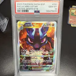 Lucario VSTAR SWSH291 SWSH: Sword & Shield Promo Cards Holo PSA 10 - Image 1