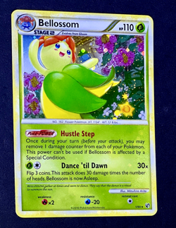 2010 Pokemon BELLOSSOM Undaunted Set COSMOS HOLO Bleed Foil Rare HGSS Card 1/90 - Image 1