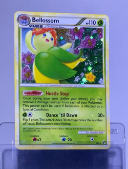 2010 Pokemon BELLOSSOM Undaunted Set COSMOS HOLO Bleed Foil Rare HGSS Card 1/90 - Image 2