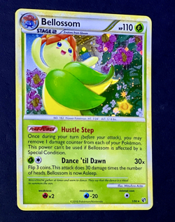 2010 Pokemon BELLOSSOM Undaunted Set COSMOS HOLO Bleed Foil Rare HGSS Card 1/90 - Image 4