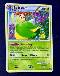 2010 Pokemon BELLOSSOM Undaunted Set COSMOS HOLO Bleed Foil Rare HGSS Card 1/90 - Image 5