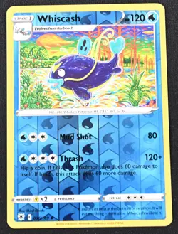 Whiscash 36/189 Reverse Holo Uncommon Pokemon TCG Card Astral Radiance NM - Image 1