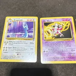 Pokemon TCG Base Set Lot Dragonair Mr. Mime Beedrill Nintendo 3 Cards - Image 2