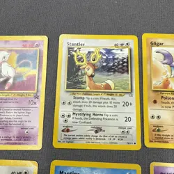 9 Pokemon Card Gym Heroes Japanese Neo Genesis Promo 8 96 38 63 129 Mew Mantine - Image 3