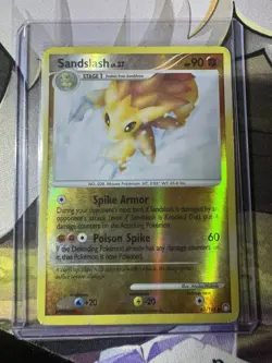 Pokemon Card - Sandslash Mysterious Treasures 61/123 Reverse Holo Uncommon - Image 1